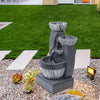 Electric Outdoor Fountains Garden Rockfall Water Feature Cascading Fountain uk