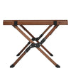 Camping RV Picnic Table Folding Hiking Traveling Wood Egg Roll Table 90cm Length