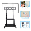 Flat Panel Floor TV Cart Stand Wheels for 32-100'' TV Mount Trolley W/ 2 Shelves