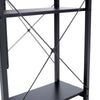 Industrial Computer Desk with Storage Shelves Home Office Study Work PC Table