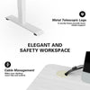 Flamaker 140x70 cm Electric Standing Desk Height Adjustable Computer Desk