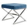 Velvet Footstool Pouffe Ottoman Footrest Makeup Dressing Table Stool Chair Bench