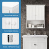 Bathroom Storage Cabinet Wall Mounted Vanity Storage Cupboard w/Adjustable Shelf