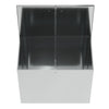 Lockable Outdoor Storage Box Garden Patio Galvanized Chest Lid Animal Feed Bins
