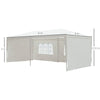 Outsunny 6m x 3m Garden Gazebo Marquee Canopy Party Tent Canopy Patio White
