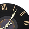 30cm Garden Wall Station Retro CD Record Open Face Decor Indoor Outdoor Clock UK