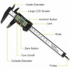 Digital Vernier Caliper Micrometer Measure Tool Gauge Ruler 150mm Black UK