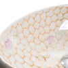 CounterTop Family Basin Yellow Brown Fish Scale Effect Bathroom Washbasin Sink