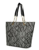 Snake Print Large Tote Bag Womens Ladies Shoulder Handbag Snakeskin Animal