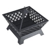 Outdoor Fire Pit BBQ Bowl Garden Patio Extra Large Stove Grill Log Bonfire 25''