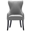 Luxury Velvet Buttoned Back Dining Chair Padded Seat Winged Chairs Restaurant UK