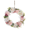 30cm Fake Rose Flower Door Wreath Wall Hanging Spring Floral Home Wedding Decor