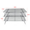 3 Tier Kitchen Baking Cooling Rack Non-Stick Cookie Biscuit Cake Tray Stackable