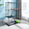 LEVEL Large DIY Collapsible Pet Cat Wire Cage Indoor Outdoor Playpen Vacation