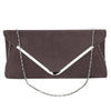 Plain Suede Wedding Party Prom Women and Women Evening Clutch Handbag