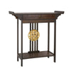 Heavy Duty Entry Hallway Console Table Porch Table with 2 Layer Storage Shelf