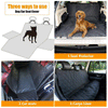 Pet Car Back Seat Waterproof Cover Rear Hammock Protector Mat + 2 PCS Safe Belt