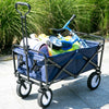 Foldable Garden Cart Pull Wagon Hand Transport Cart Collapsible Trolley NS