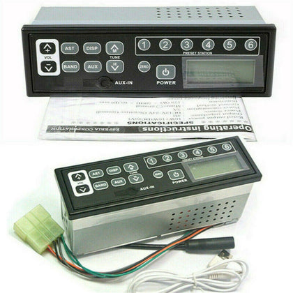 HEAVY DUTY U-M99 12V 24V AM/FM EXCAVATOR RADIO & MP3 PLAYER FOR HITACHI KOMATSU