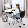 Adjustable Height Tiltable Study Desk Table Chair Set For Kids Children w/Drawer