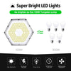Super Bright LED Garage Light Honeycomb Ceiling Fixture Lights Workshop Lamp