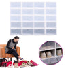 20PCS Large Plastic Shoe Storage Boxes Drawer Stackable Foldable Organiser Clear