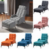 Recliner Armchair Sleeper Chair Lazy Sofa Lounger Home Napping Cinema Seat+Stool