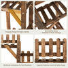 Multi-Layer Wooden Plant Pot Stand Indoor Outdoor Flower Display Shelf Rack