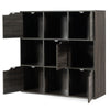 9 Cube Bookcase Shelf Display Storage Unit Wooden Organiser Cupboard Cabinet