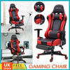 Executive Racing Gaming Computer Office Chair Adjustable Swivel Recliner Leather