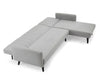 Luxury 3 Seater Grey L-Shape Sofabed Couch Upholstered Sofa Chaise Clic Clac