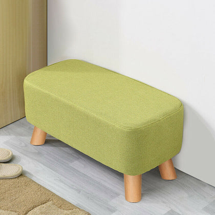 Removable Seat Cover Pouffe Footstool Rest Ottoman Bench Shoe Stool Window Seat