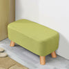 Removable Seat Cover Pouffe Footstool Rest Ottoman Bench Shoe Stool Window Seat