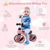 Baby Balance Bike 4 Wheels Toddler First Bike No Pedal Infant Baby Walker Riding
