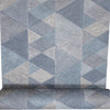 Arthouse Geometric Luxe Denim Blue Grey Heavy Vinyl Wallpaper Paste the Wall
