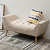 Modern Rolled Arm Bench Bed End Ottoman Sofa Seat Footrest Bedroom Entryway