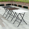 2 Seater Folding Rattan Garden Patio 2Pc Set Wicker and 2 Chairs Set Outdoor UK