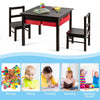 5 in 1 Kids Table and Chair Set Children Building Block Activity Table W/Storage