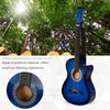 38in Beginner Acoustic Electric Cutaway Guitar with Case Premium Gloss Finish