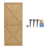 Durable Garden Wooden Gate Pedestrian Gate Pine Wood Gate 152/183cm Height