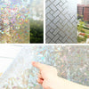 Rainbow Non-Adhesive Colourful Privacy Window Film Frosted Pattern Glass Film