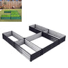Galvanized Steel Raised Garden Bed Metal Patio Backyard Flower Vegetable Planter