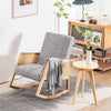 Modern Relax Rocking Chair Lounge Chair Recliner Armchair Upholstered Chair NS