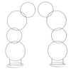 74" Tall Wedding Arch Stand Backdrop Crescent Moon Floral Stand Garland Hanging