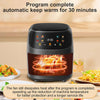 Large 8L Air Fryer Touch Screen Smart Healthy Cooker Oven Window Visible 2400W