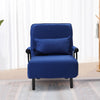 Single Folding Sofa Bed Couch Chair Seat Armchair Recliner Sleeper with Pillow