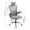 Mesh Office Chair with Flip up Arms Adjust Seat Height Swivel Computer Chair NEW