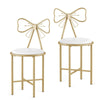 Vanity Stool Chair Gold Glam Dressing Room Make-up Padded Stool Bedroom Bathroom