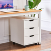 Under Desk Drawers Storage Unit Filing Cabinet with 3 Drawers Office Pedestal