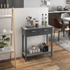 Modern Console Table 2 Drawer w/Shelf Dressing Table Hallway Hall Desk Furniture
